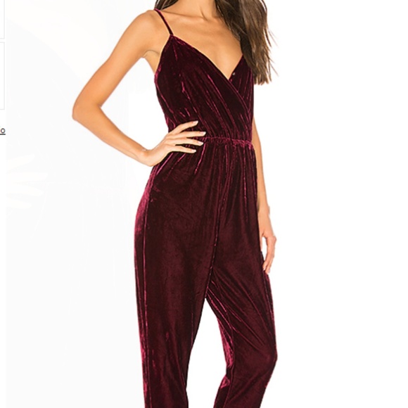 cupcakes and cashmere velvet jumpsuit